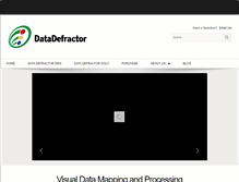Tablet Screenshot of datadefractor.com